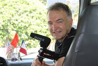 Terry as videographer with the childrens charity No Ordinary Journey Foundation