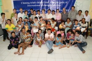terry as volunteer videographer on a children's charity mission in vietnam march 2014