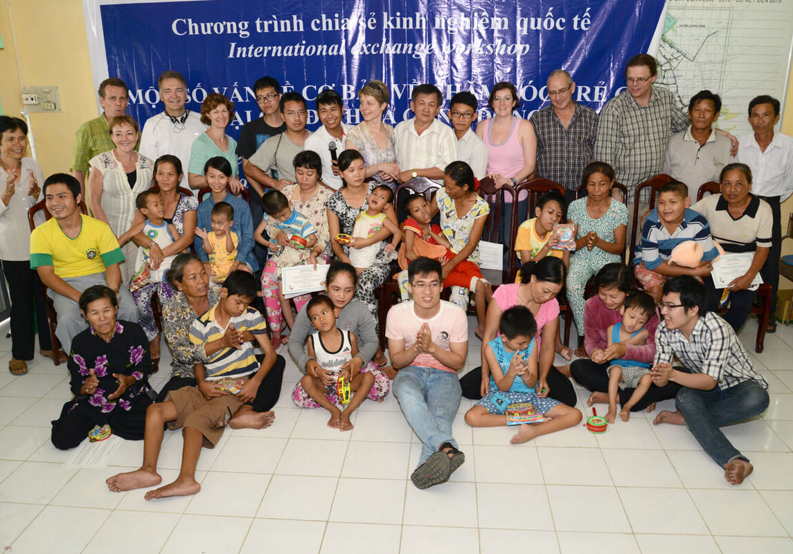 terry as volunteer videographer on a children's charity mission in vietnam march 2014